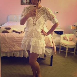 For Love and Lemons white lace dress